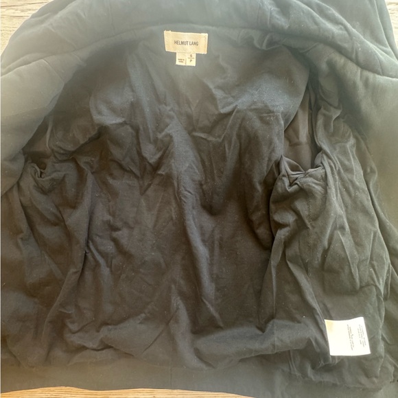 NWOT Helmut Lang 100% Lamb Leather Jacket 2 Asymmetrical Zip Double Lined Coat S - Picture 11 of 16